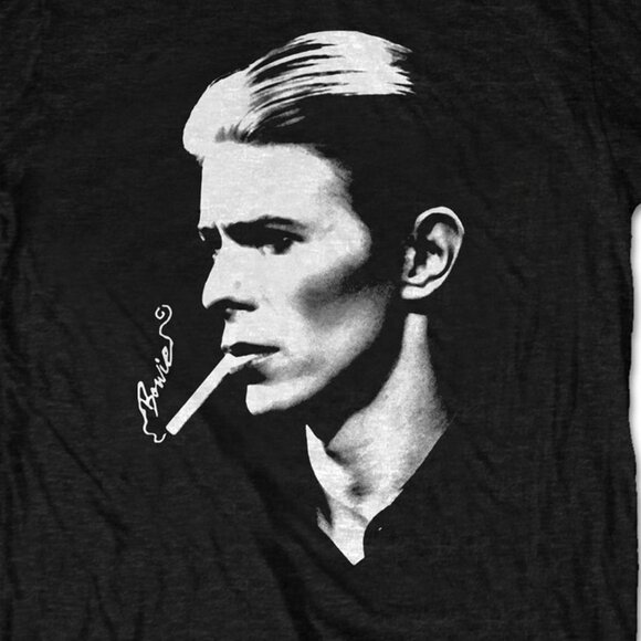 David Bowie Smoke Graphic Unisex T-Shirt Iconic Rock Legend Music Fan Tee 159 - Picture 2 of 5